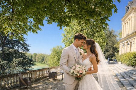 Mariage au domaine avec vue sur le parc